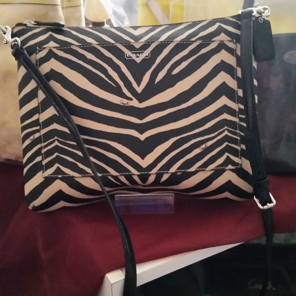 Coach Zebra Crossbody MINT
